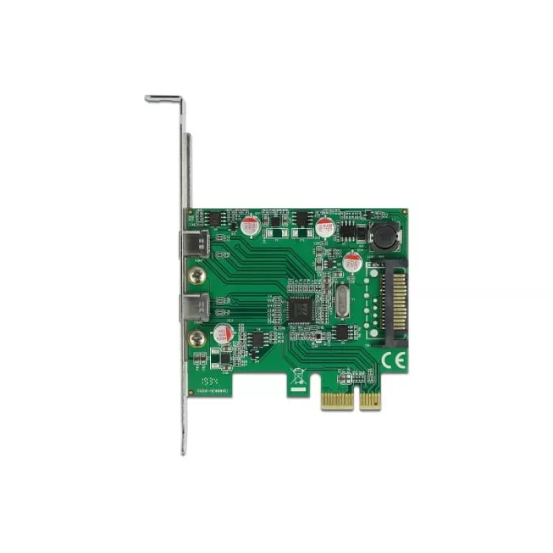 DeLOCK PCI Express x1 karte ar 2 x USB Type-C™ ligzdām