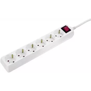 Strāvas sadalītājs AS Schwabe Multipower Strip 11671 — balts, Schuko rozetes ar galveno slēdzi