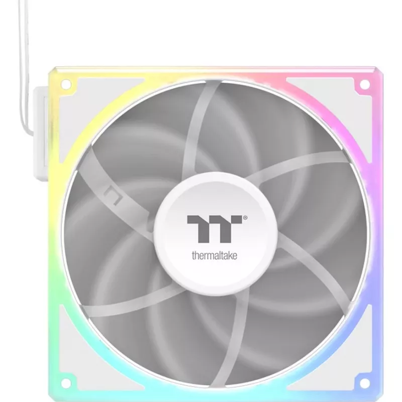 Dzesēšanas ventilatoru komplekts THERMALTAKE TOUGHFAN EX 140 ARGB Sync balta — 140mm, 3 gab.