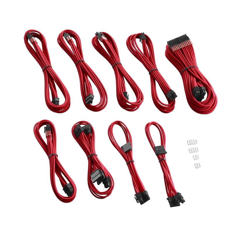 Barošanas kabeļu komplekts CableMod PRO Series ModMesh C-Series Cooler Master RMi/RMx (sarkans)