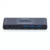 KVM slēdzis DIGITUS USB-C 3.0 HDMI 2 portu 4K60Hz, USB-C/USB-A, alumīnijs, 135×60×30 mm