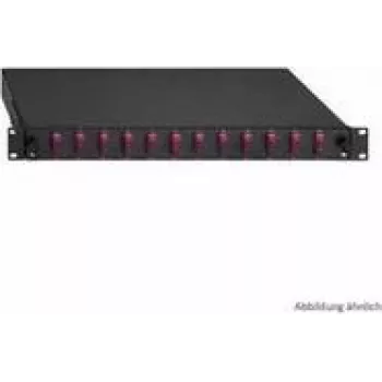 Patch panel Rutenbeck Basic Line 2280303120, 12 porti, šķiedru/savienojumu sadales kārba