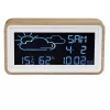 Digitālā meteoroloģiskā stacija Denver WS-72 Wood LCD DC/Baterija
