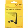 DeLock USB2.0 Dual Band WLAN ac/a/b/g/n Stick - tīkla adapteris - USB2.0 - 802.11b, 802.11a, 802.11g, 802.11n, 802.11ac - Melns (12462)