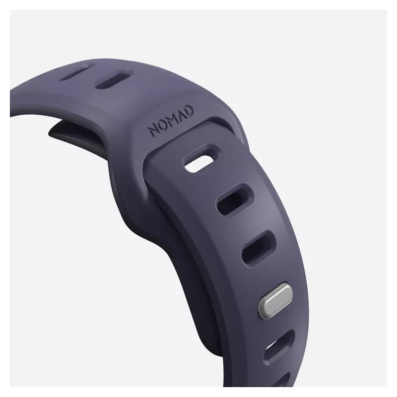 Band Nomad Tempo Band violeta Rubber, Saderīga with smartwatch, 18 mm width, wrist 135–175 mm
