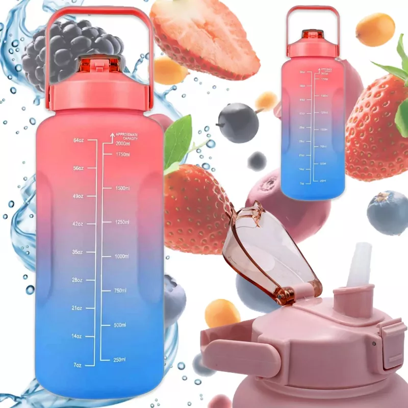 Extralink Motivācijas pudele, 2000 ml, sarkana-zila, BUT-994