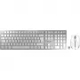 CHERRY DW 9100 SLIM tastatūra un pele komplektā Universāls RF bezvadu + Bluetooth QWERTZ vācu Sudrabs