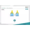 Plākstera vads Digitus CAT 5e U/UTP DK-1512-050/Y 5m Dzeltens