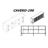 Kumode cama meble VERA 190x40x80 cm, melna matēta, skaidu plātne, 16 mm rāmis