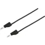 VOLTCRAFT Test Lead [Spraudnis 4 mm - Spraudnis 4 mm] 0,75 m Melns MSB-300 (MSB-300-0.75-SW)