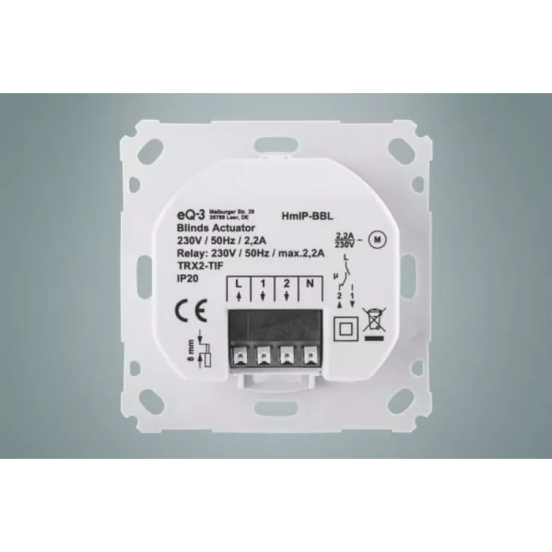 EQ3-AG HmIP-BBL elektronisks bezvadu Baltais rullīšu slēģu/žalūziju piederums (151333A0)