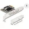 DeLOCK 90344 Iekšējais USB 3.2 Gen 1 Adapteris PCIe USB Type-C