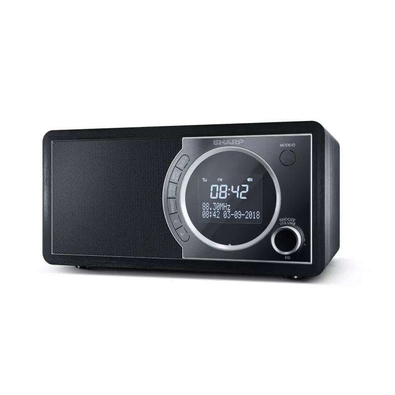 Sharp DR-450 digitālais radio - melns, Personīgais, Digitālais, DAB, DAB+, FM, 87,5 - 108 MHz, 174,928 - 239,2 MHz, 3 W