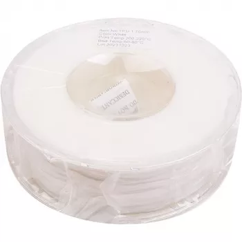 3D drukas kvēldiegs TPU, 1,75 mm, 1 kg, balts