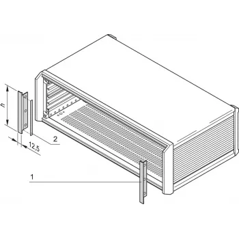SCHROFF sānu pārklājuma plāksne PROPAC/PRO - Rack-Accessory (24576117)