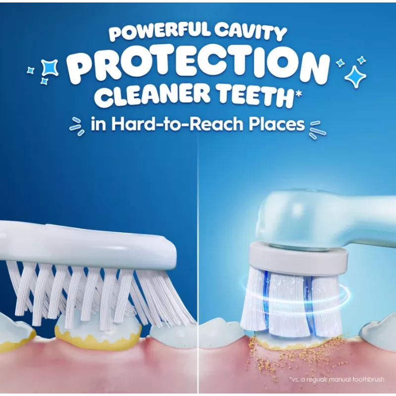 Oral-B elektriskā zobu birste ar ceļojuma maciņu, 6G+ | iO Kids Disney Stitch | uzlādējama | Bērniem | Iekļauto birstes galviņu skaits 1 | Zobu tīrīšanas režīmu skaits 3
