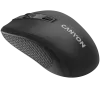 CANYON MW-7, 2,4 GHz bezvadu pele, 6 pogas, DPI 800/1200/1600, ar 1 AA bateriju, izmērs 110*60*37 mm, 58 g, melna