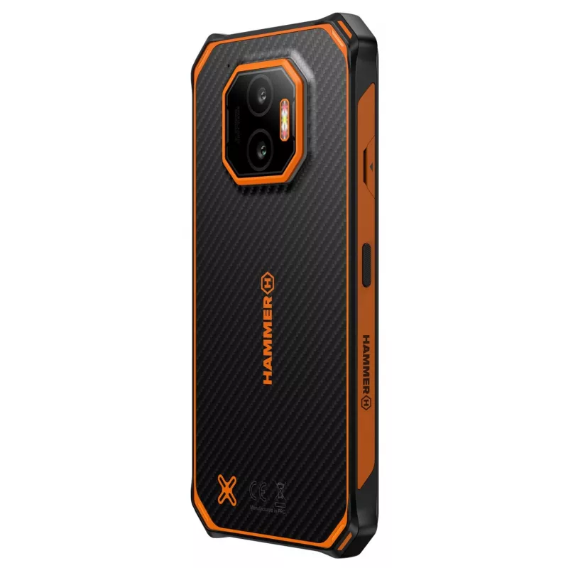 Viedtālrunis HAMMER Energy X2 — Android 15, MediaTek Helio G81, 6.1 collu 1560×720 IPS, 6 GB RAM, 128 GB, Dual SIM, 4G, 50 MP, 5000 mAh, IP68