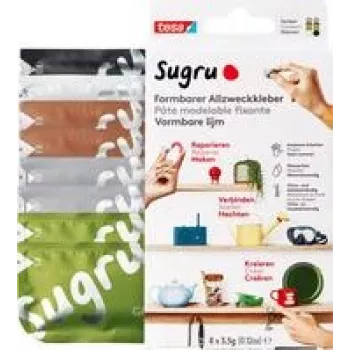 tesa Sugru universālā līme 41285-00001-00 melna, balta, zaļa, brūna, pelēka 8 gab. (41285-00001-00)