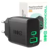 Lādētājs zaļa Cell PowerSource Duo30 – 1× USB-A, 1× USB-C, 3A