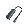 SAVIO Adapter USB-C 3.1 Gen.1 (M) uz RJ-45 Gigabit Ethernet (F), 1000 Mbps, AK-56, pelēks
