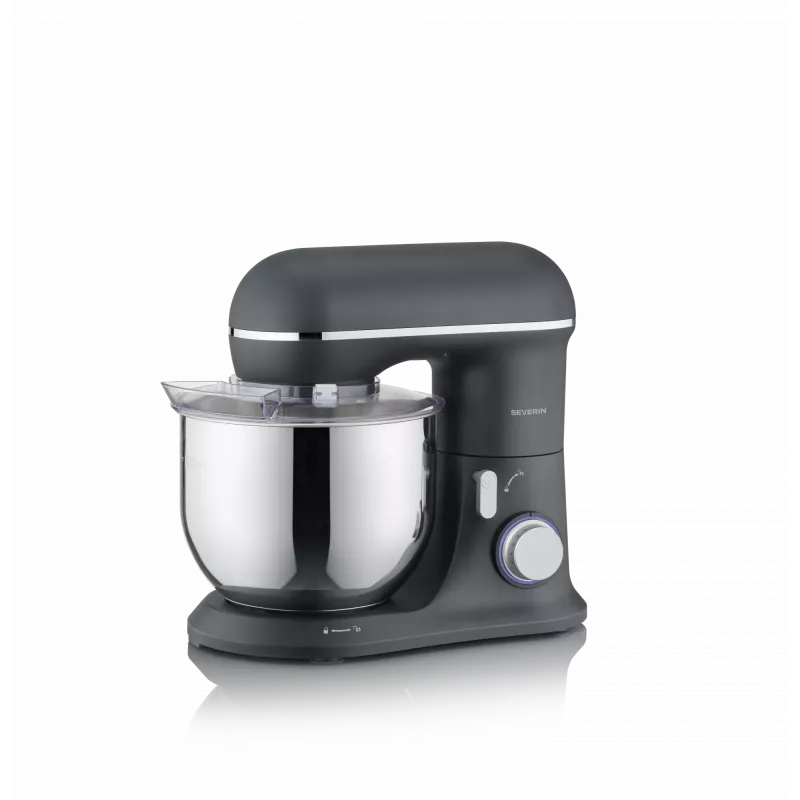Virtuves kombains SEVERIN KM 3899 — 1200 W, 5,3 L nerūsējošā tērauda bļoda, melna