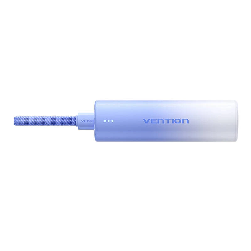 Pārnēsājams ārējais akumulators Vention FHWL0 5000 mAh, zils, 1x USB Type-C, LED indikatori