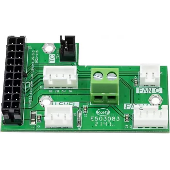 3D ekstrūdera plate Flashforge Creator 4 zaļa — rezerves ekstrūdera vadības plate Creator 4