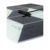 NeXtime klok 8171 Cubic, 43.5x37 cm, pie sienas stiprināms, Melns/ Balts/ Pelēks
