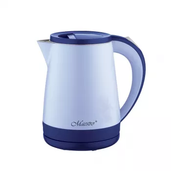 Elektriskā tējkanna Maestro MR-037 1,2 L 1630 W nerūsējošais tērauds, zila, 360° pamatne