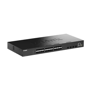 D-Link 28 portu Gigabit SFP sakraujams viedais pārvaldāmais slēdzis ar 4 x 10G SFP+ portiem
