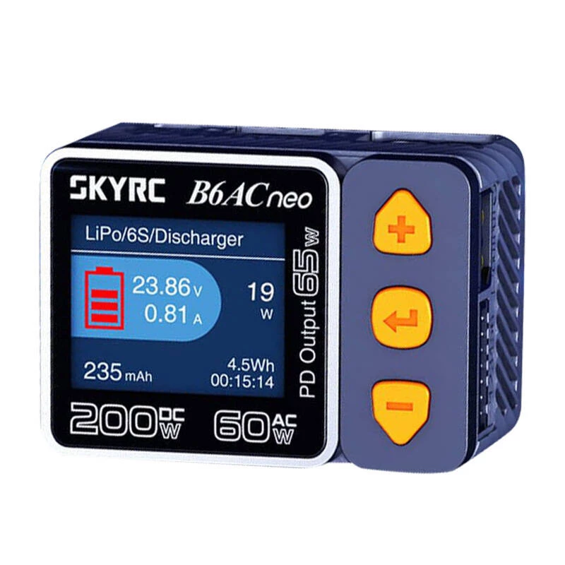 Akumulatora lādētājs SkyRC B6AC Neo 10A AC DC LiPo Li-Ion LiFePO4