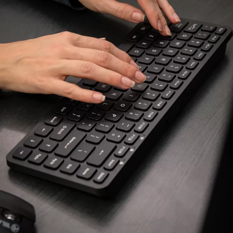 Mini bezvadu tastatūra Tellur TLL491251 Melna kompakts dizains, pārnēsājama izkārtojums
