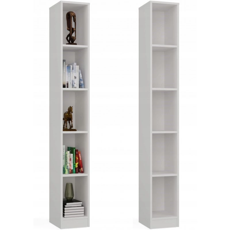 top e shop grāmatplaukts REGAŁ R25 25 cm balts — vienas sekcijas grāmatplaukts