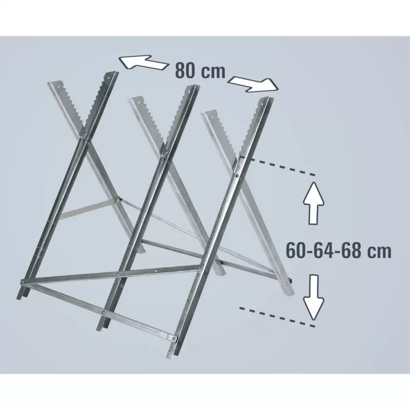 Einhell 4500067 ķēdes zāģa zāģēšanas statnis, sudraba krāsā, cinkots metāls