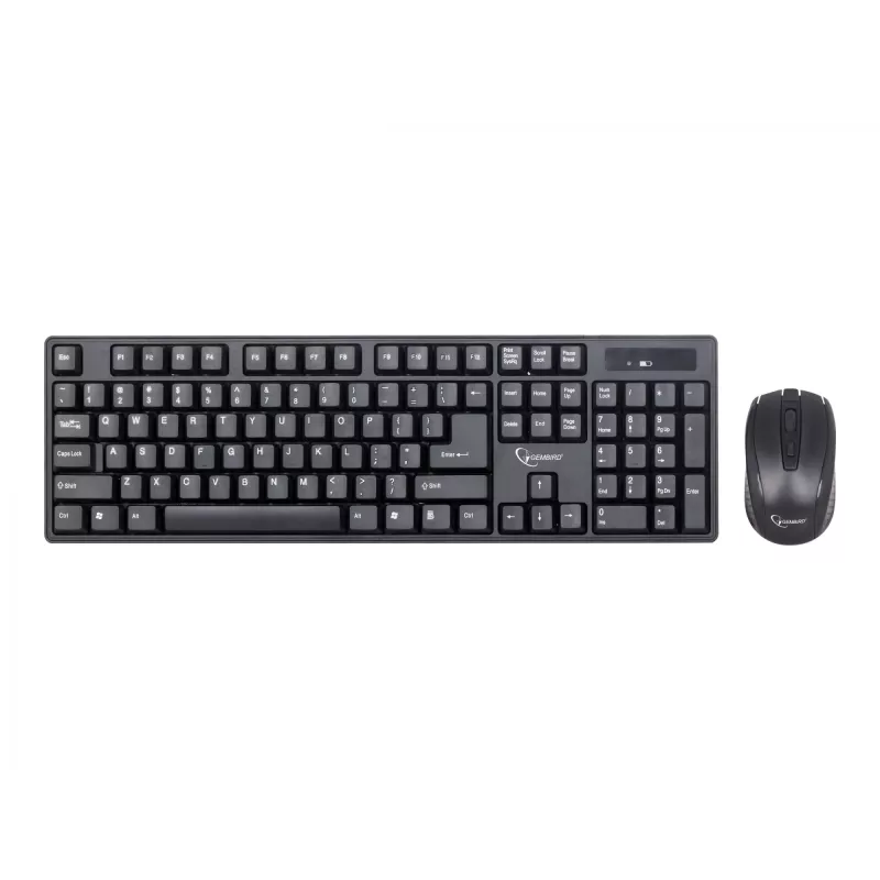 Tastatūras un peles komplekts melns/bezvadu