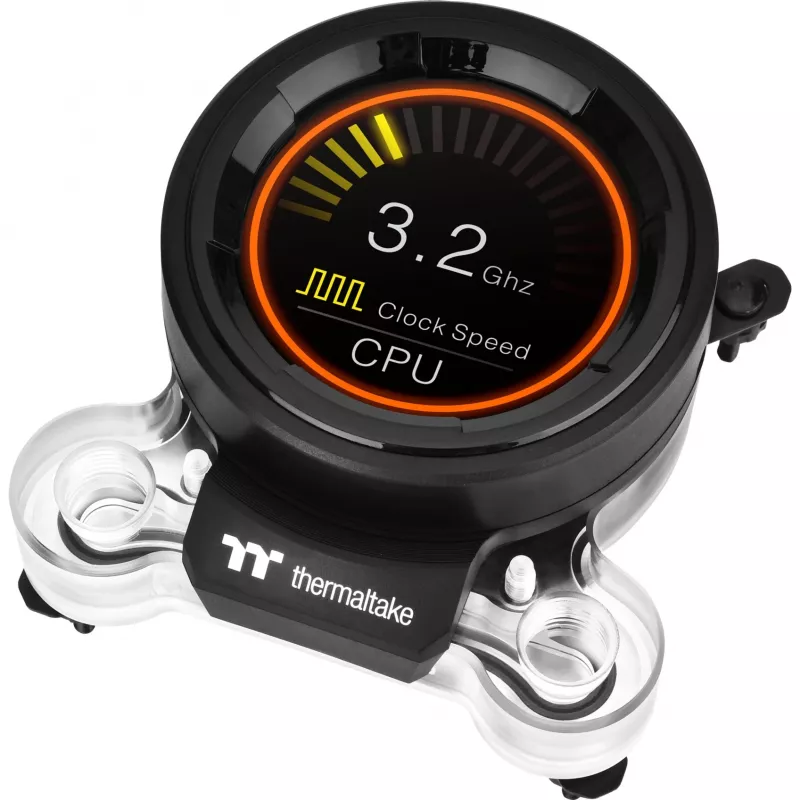 Ūdens dzesēšanas bloks Pacific MX2 Ultra CPU, varš, 2,1 collu LCD temperatūras sensors
