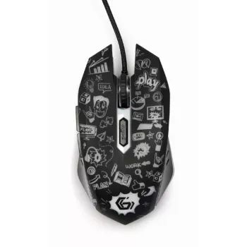 USB optiskā pele MELNA/MUS-6B-GRAFIX-01 Gembird