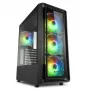 PC korpuss Sharkoon TK4 RGB Midi Tower Melns