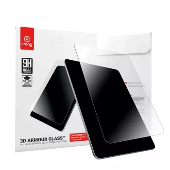 Rūdīta stikla ekrāna aizsargs Crong iPad Air 11 (M3) — modelis CRG3DAGIPDA11