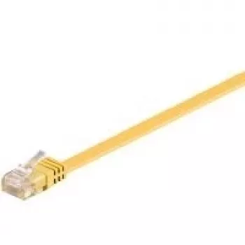 Tīkla kabelis Goobay RJ-45 CAT6 1m dzeltens U/UTP