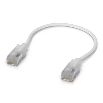 Tīkla komutācijas kabelis UBIQUITI UACC-Cable-Patch-EL-C6A 0,15 m Cat6a RJ-45 caurspīdīgi balts