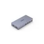 KVM slēdzis Unitek V307A USB HDMI 2 portu 4K Ultra HD 3840x2160@60Hz HDCP 2.2, metāla korpuss, pelēks