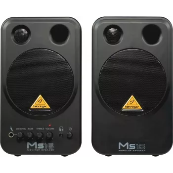 Behringer MS16 skaļrunis 2 joslu Melns Vadu 16 W