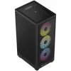 Corsair RGB AIRFLOW PC Case 2000D Melns Mini-ITX barošanas bloks included No SFX