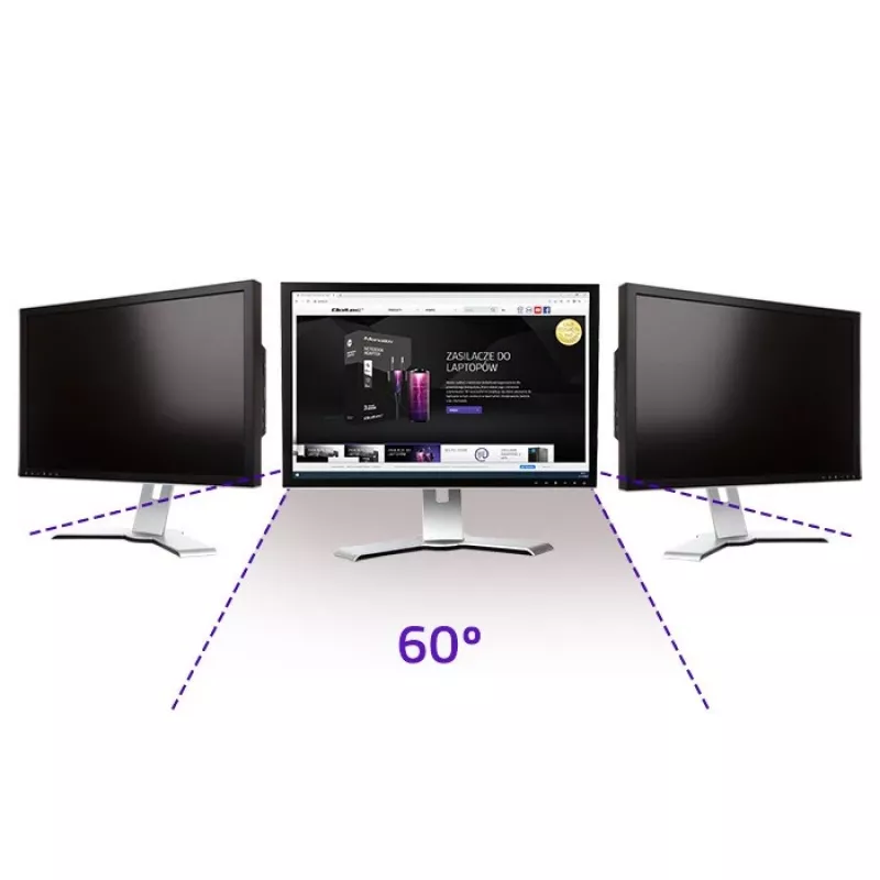 Qoltec GDPR privātuma filtrs 23 | 16:9 | Acu kopšana | Panorāmas