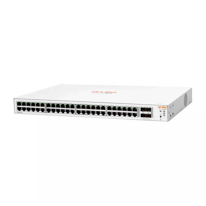 HPE Aruba Networking Aruba Instant On 1830 48G 4SFP pārvaldīts L2 Gigabit Ethernet (10/100/1000) 1U