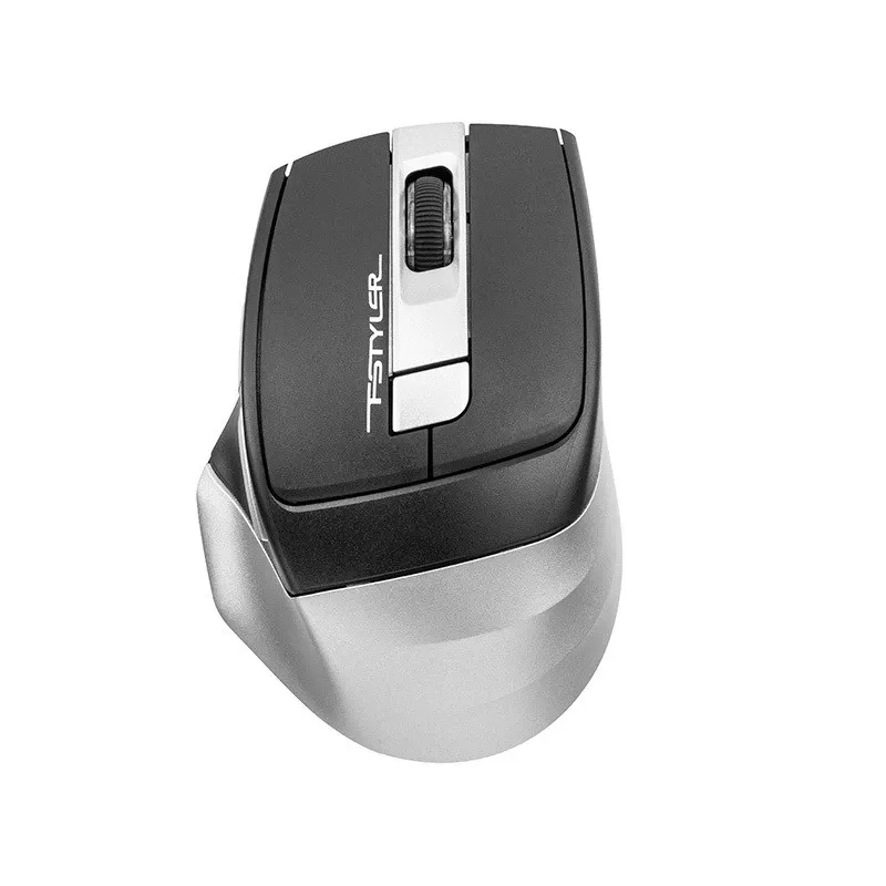 Bezvadu pele A4Tech FB35 (modelis 46717) — Bluetooth + 2,4 GHz, 2000 DPI, 6 pogas, pelēka