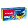 Sponge VILEDA Rectangular Fiber, hand-wash, dzeltena/Melns/blue, pack of 3