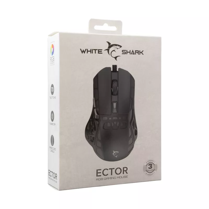 Pele White Shark GM-5016 Ector melna, USB
